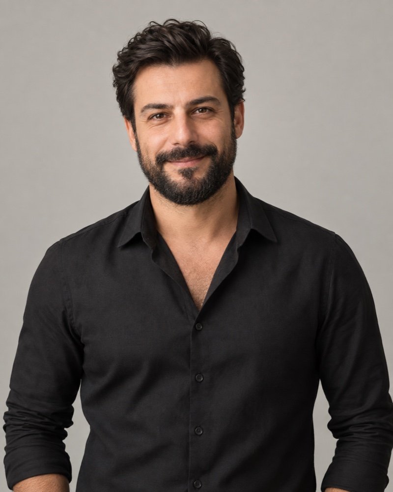 Orhan Kayan için geçici, yapay zekâ ile üretilmiş temsili portre